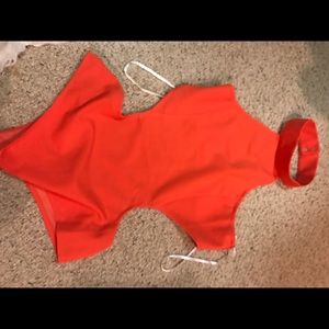ESSUE orange body suit